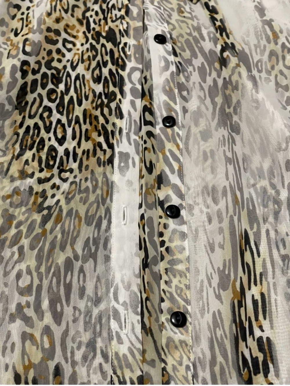 Linea Domani Sleeveless Leopard Print Blouse